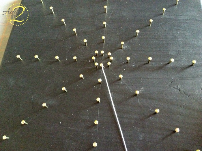 DIY Spider Web String Art