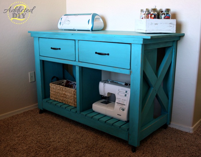 DIY Farmhouse X Storage Cabinet - Shanty 2 Chic