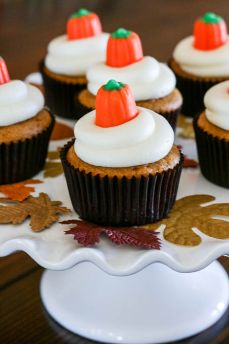 These cupcakes are insanely delicious and easy to make!  They're a huge hit at any Halloween party or fall gathering.  Definitely a MUST HAVE in your recipe book!