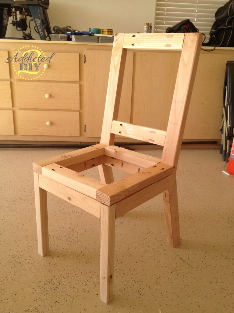 assembled chair seat and base