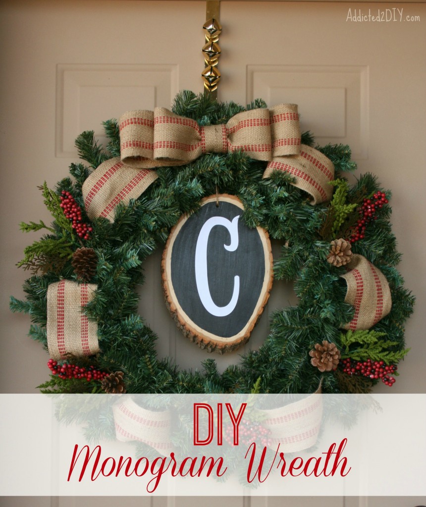 DIY Monogram Wreath 10