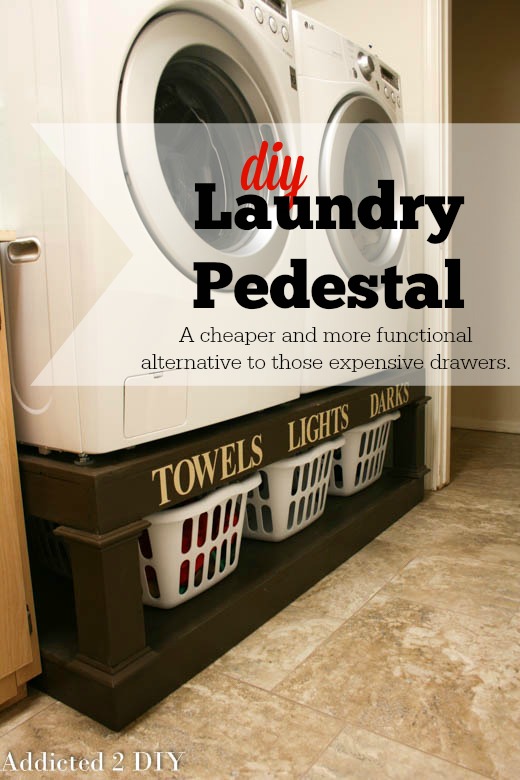 DIY Laundry Pedestal - Addicted 2 DIY