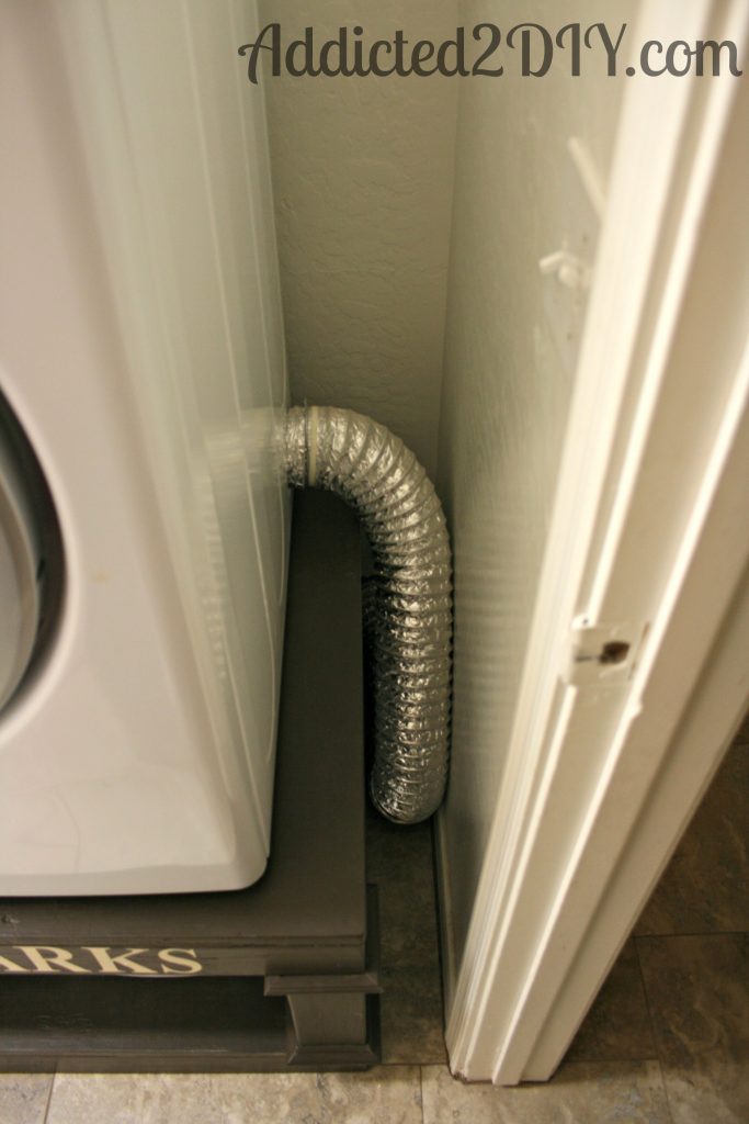 laundry pedestal dryer vent