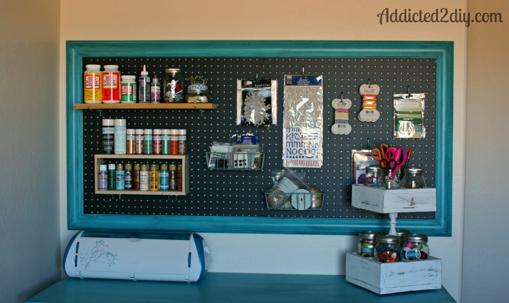 Craft Room Pegboard Organization - Addicted 2 DIY