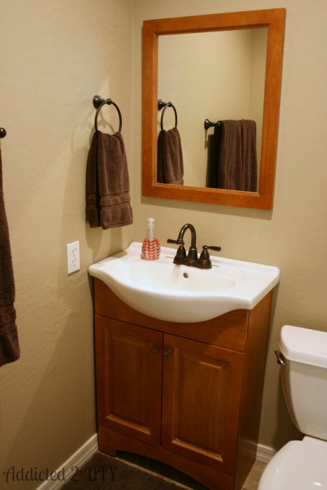 Tiny Guest Bathroom Redo {Part 1} - Addicted 2 DIY