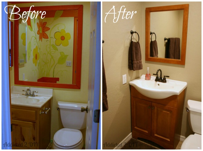 Guest Bathroom Before and After
