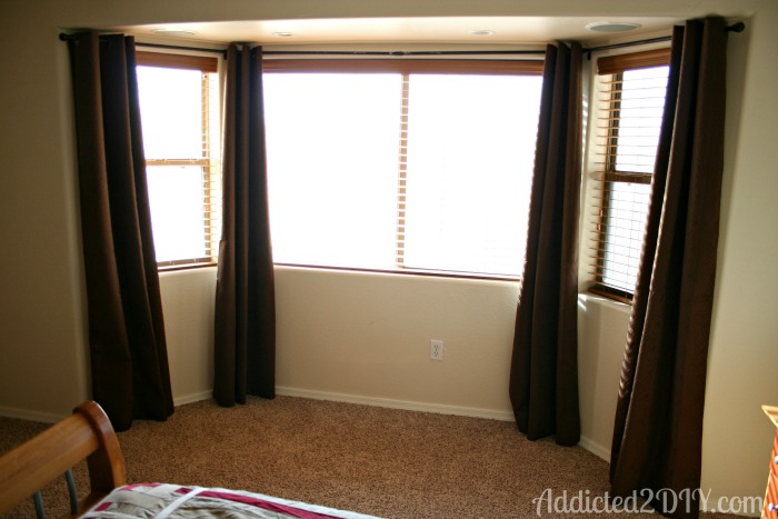 DIY Bay Window Curtains