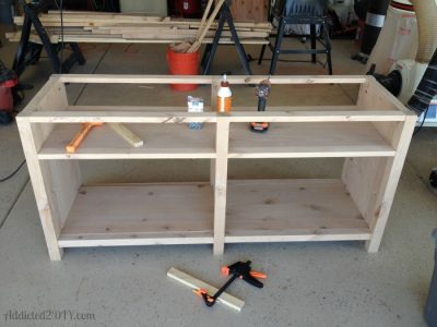 Pottery Barn Inspired Media Console - Addicted 2 DIY