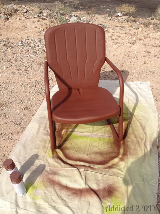 Vintage Patio Chair Makeover | Addicted 2 DIY