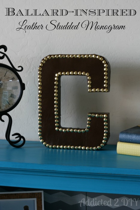 Ballard-Inspired Leather Studded Monogram