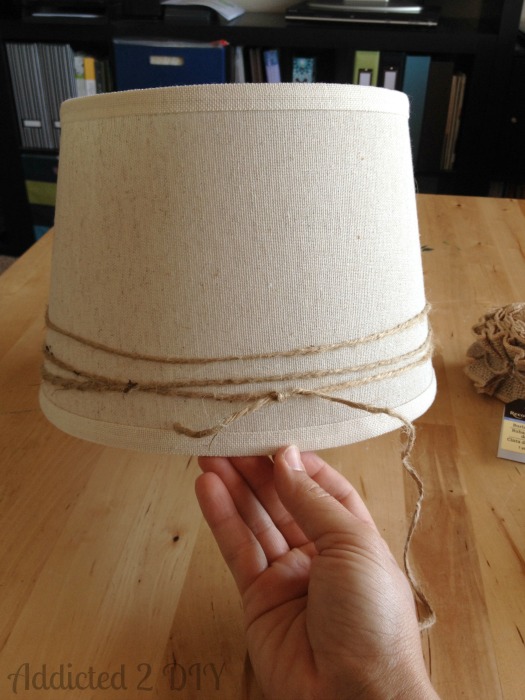 Diy deals twine lampshade