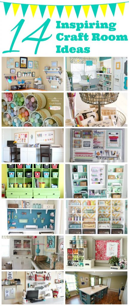 Craft Room Reveal with DIY Printable Wall Decals