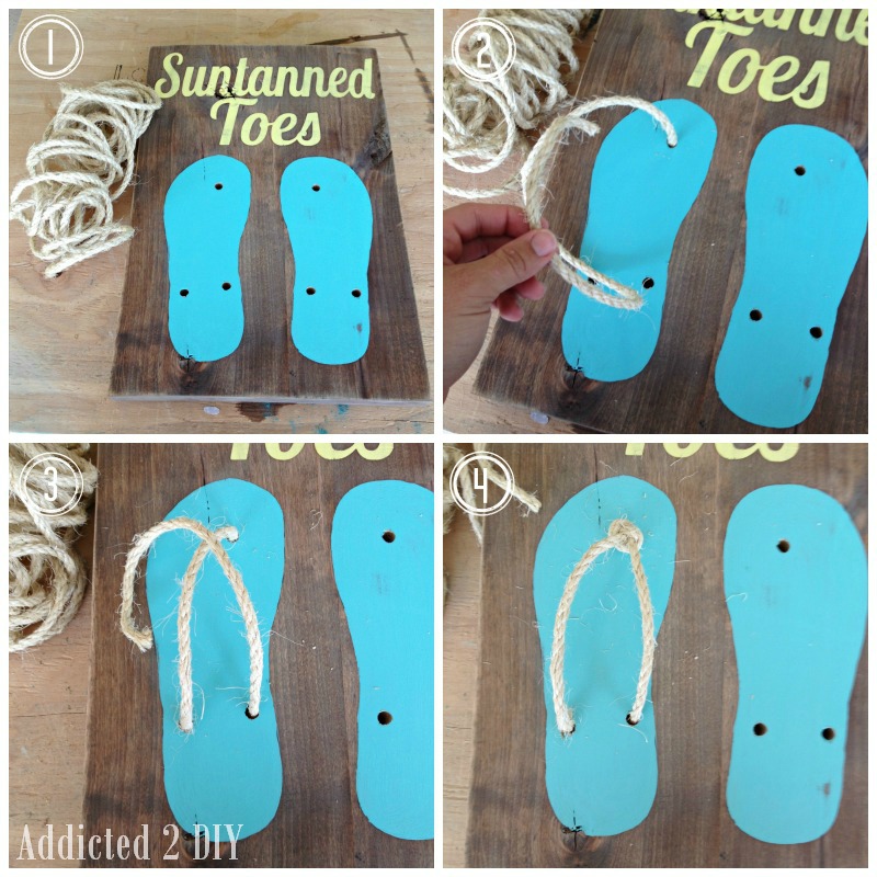 Rustic Wooden Summer Art - Addicted 2 DIY