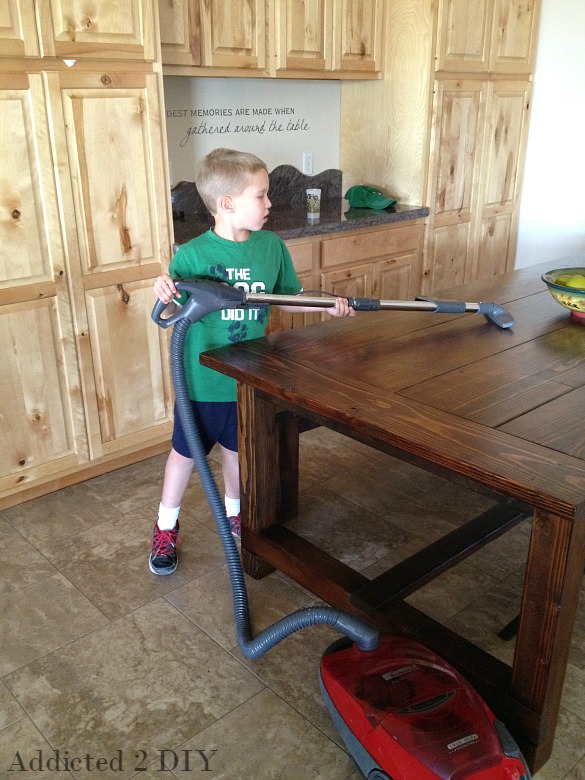 How To Clean a Wood Kitchen Table Naturally - The Homestead Challenge