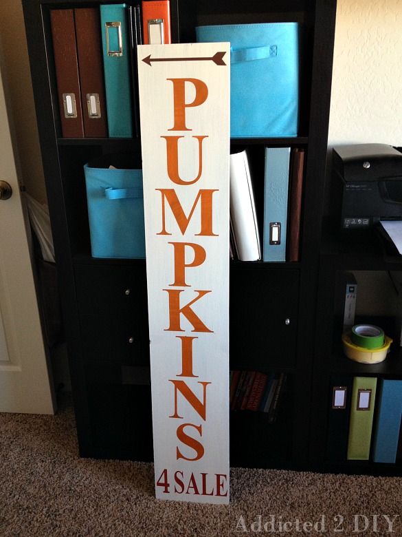 Chalky Finish Outdoor Sign for Fall