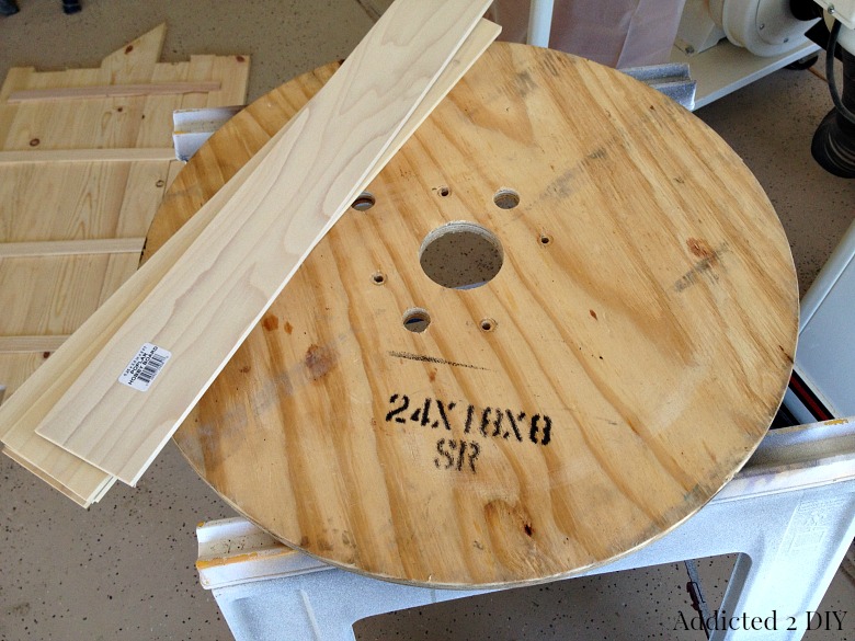 Fall Back with a DIY Rustic Clock made from a Wooden Spool - Addicted 2 DIY