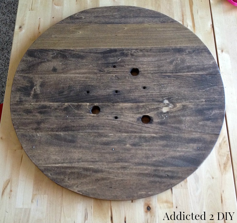 Upcycling Wood Spools to a Stool • Mabey She Made It