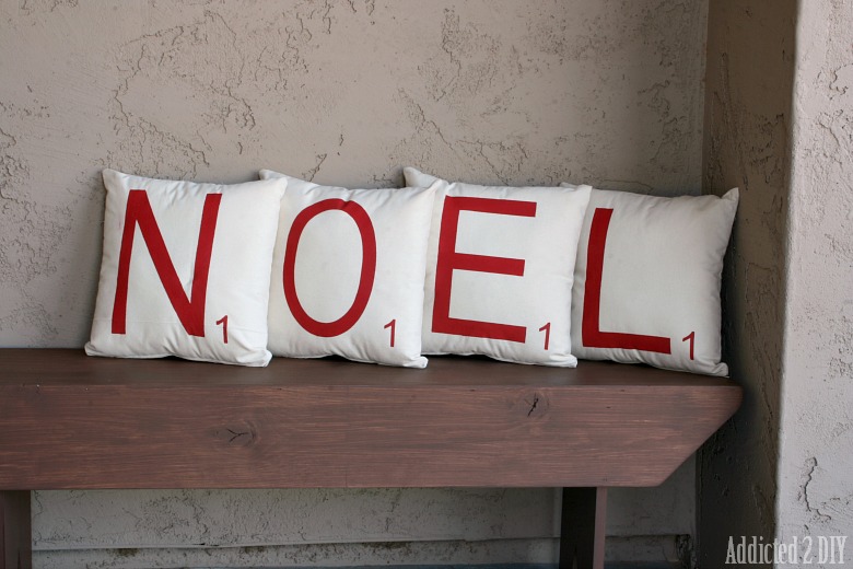 Scrabble Tile Fall Pillows {with a Twist}