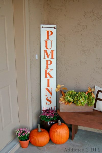 Chalky Finish Outdoor Sign for Fall - Addicted 2 DIY