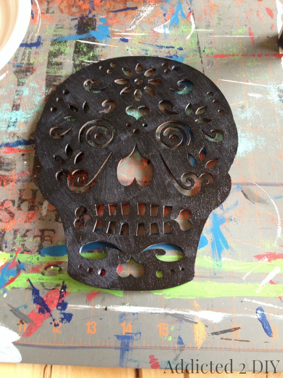 Pottery Barn-Inspired Skull Art