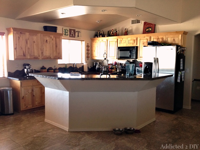 Before And After Diy Kitchen Island Makeover Addicted 2 Diy