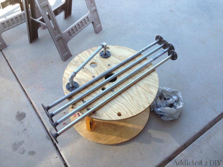 DIY Rustic Industrial Bar Cart