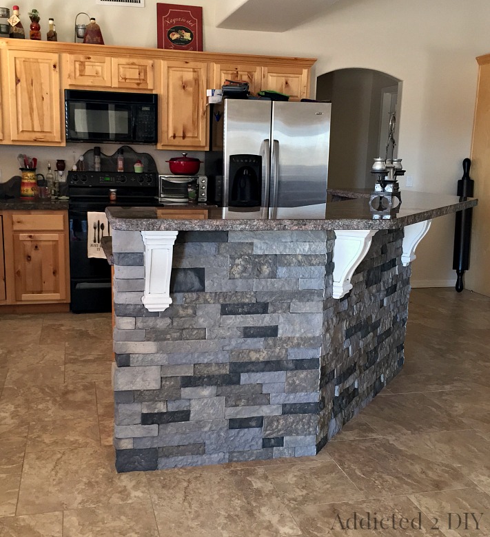 The Kitchen Island Reveal With Images Kitchen Island Makeover