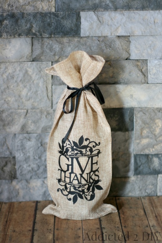 Burlap wine bags online michaels