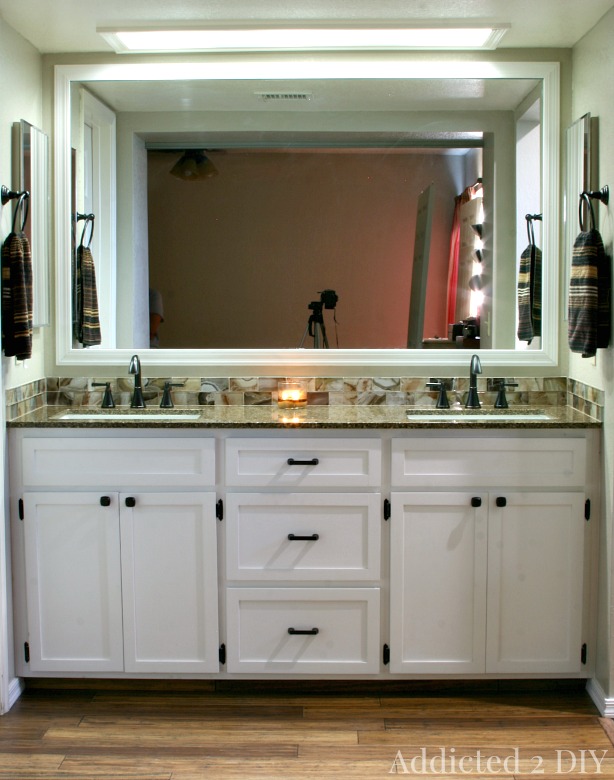 DIY Double Bathroom Vanity - Addicted 2 DIY