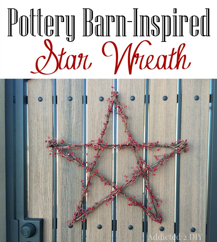 Pottery Barn-Inspired Star Wreath