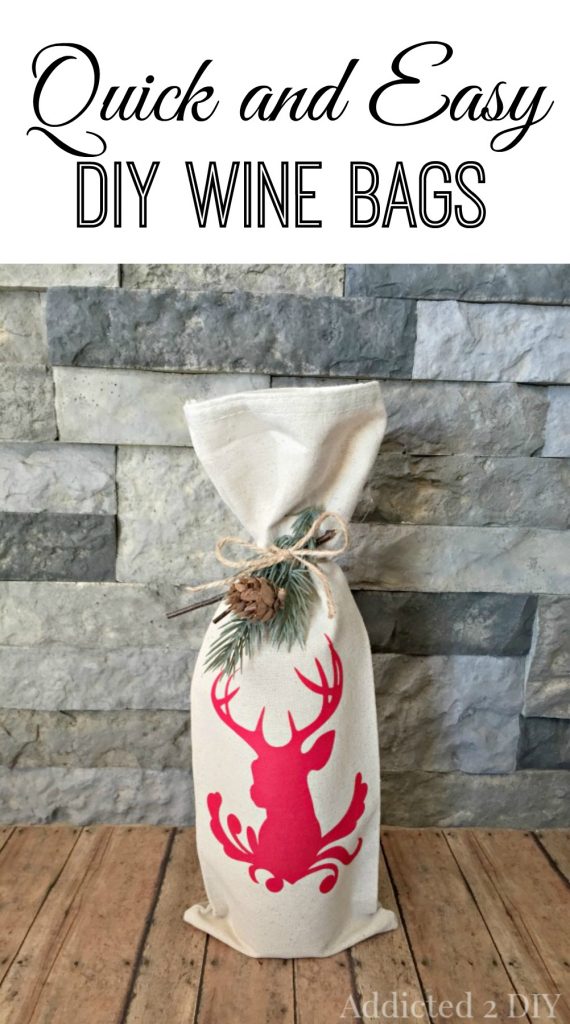 Diy wine gift discount bag