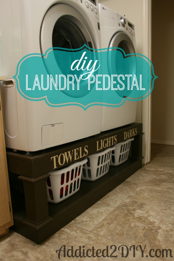 DIY Laundry Pedestal