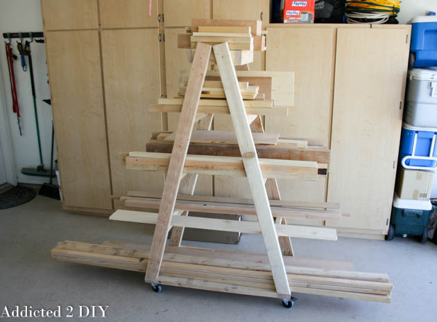 DIY Mobile Lumber Rack 