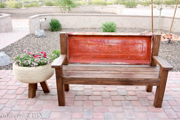 How To Build A Bench From An Old Tailgate Addicted 2 Diy