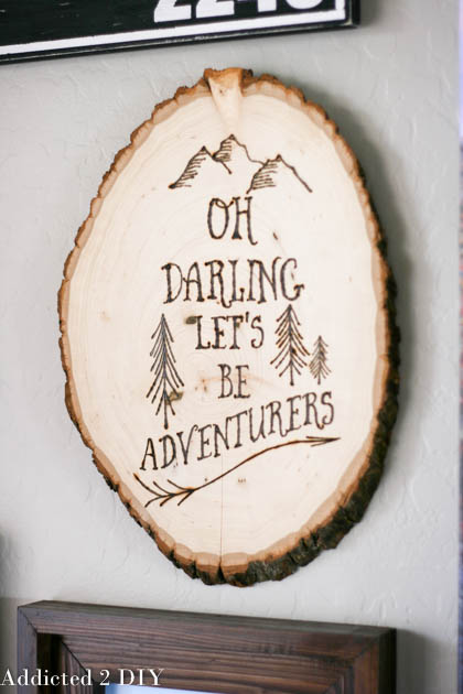 DIY: Wood-burned Sign