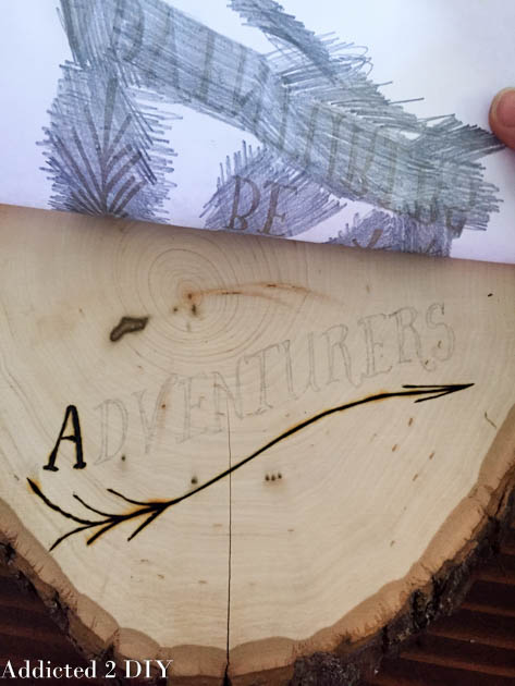 Wood Burn Rustic Letters Into Wood! 