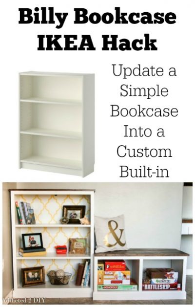 Billy Bookcase IKEA Hack: Update a Simple Bookcase Into a Custom Built ...