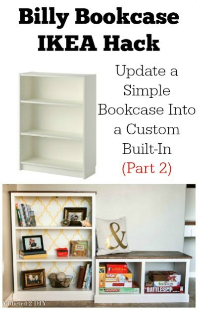 Billy Bookcase IKEA Hack: Update a Simple Bookcase Into a Custom Built ...