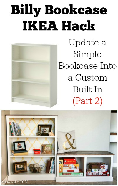 Billy Bookcase Ikea Hack Update A Simple Bookcase Into A Custom