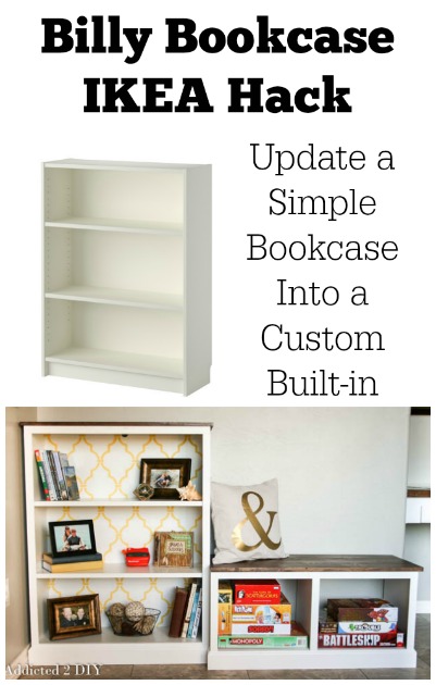 Billy Bookcase Ikea Hack Update A Simple Bookcase Into A Custom Built In Part 1 Addicted 2 Diy