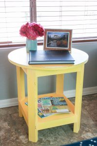 Pottery Barn-Inspired Rustic Side Table