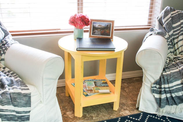 Pottery Barn-Inspired Rustic Side Table