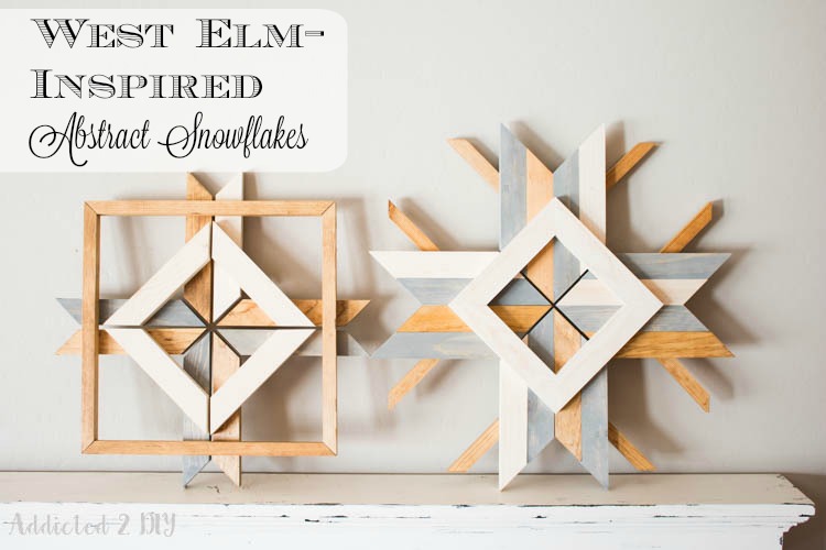 DIY Wooden Snowflake Shelf 