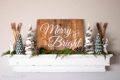 Merry & Bright Stencil - Free Download - Addicted 2 DIY