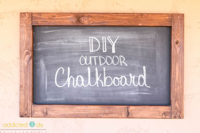 DIY Outdoor Chalkboard