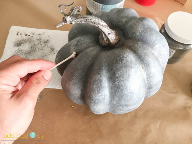faux Galvanized Pumpkins for Fall