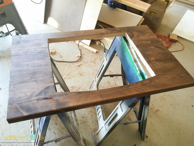 staining and sealing a wood countertop