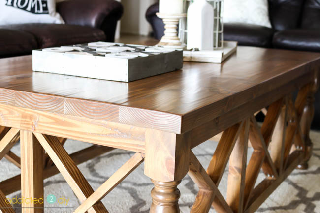 x panel farmhouse coffee table