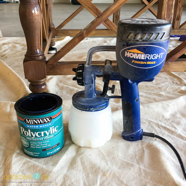 how to use polycrylic in a paint sprayer