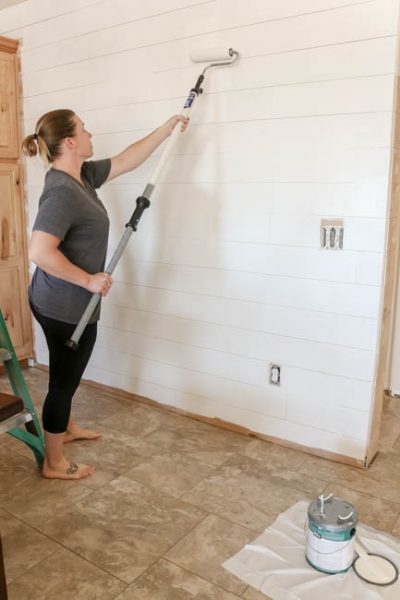 How To Install A Faux Shiplap Wall Plus A Giveaway Addicted 2 Diy